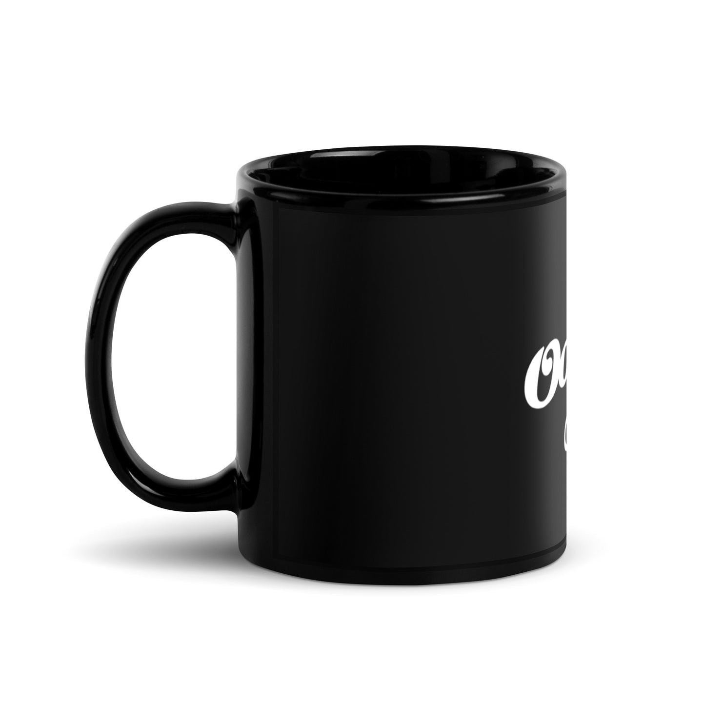 GRITS OA Black Glossy Mug